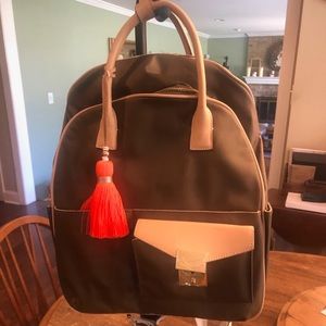 Army green jet pack backpack